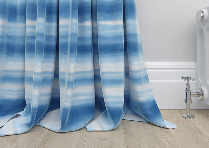 Ombre Velvet, Vivid Blue - Made to Measure Curtains - Image 6